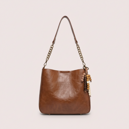 Burgundy Large Shoulder Bag