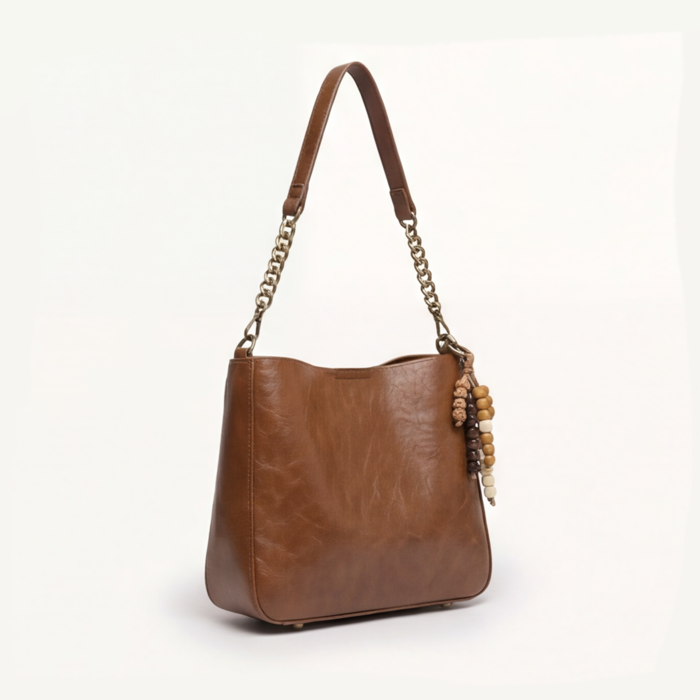 Burgundy Large Shoulder Bag