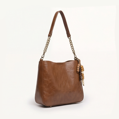 Burgundy Large Shoulder Bag