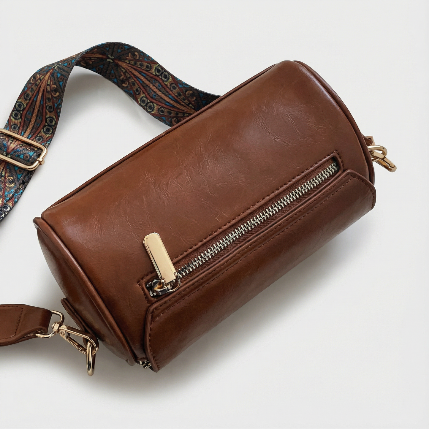 NY Cylinder Crossbody Bag