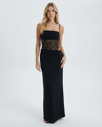 YUNO | Lace Panel Maxi