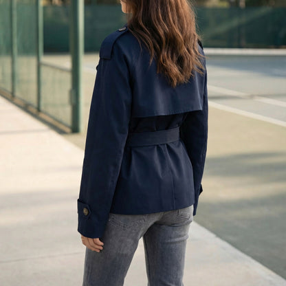 Ellie Cropped Trench Coat