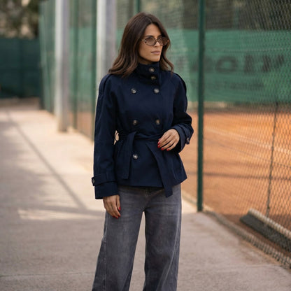 Ellie Cropped Trench Coat