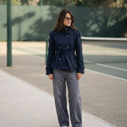 Ellie Cropped Trench Coat