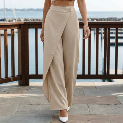 Tailored Asymmetric Wide-Leg Trouser