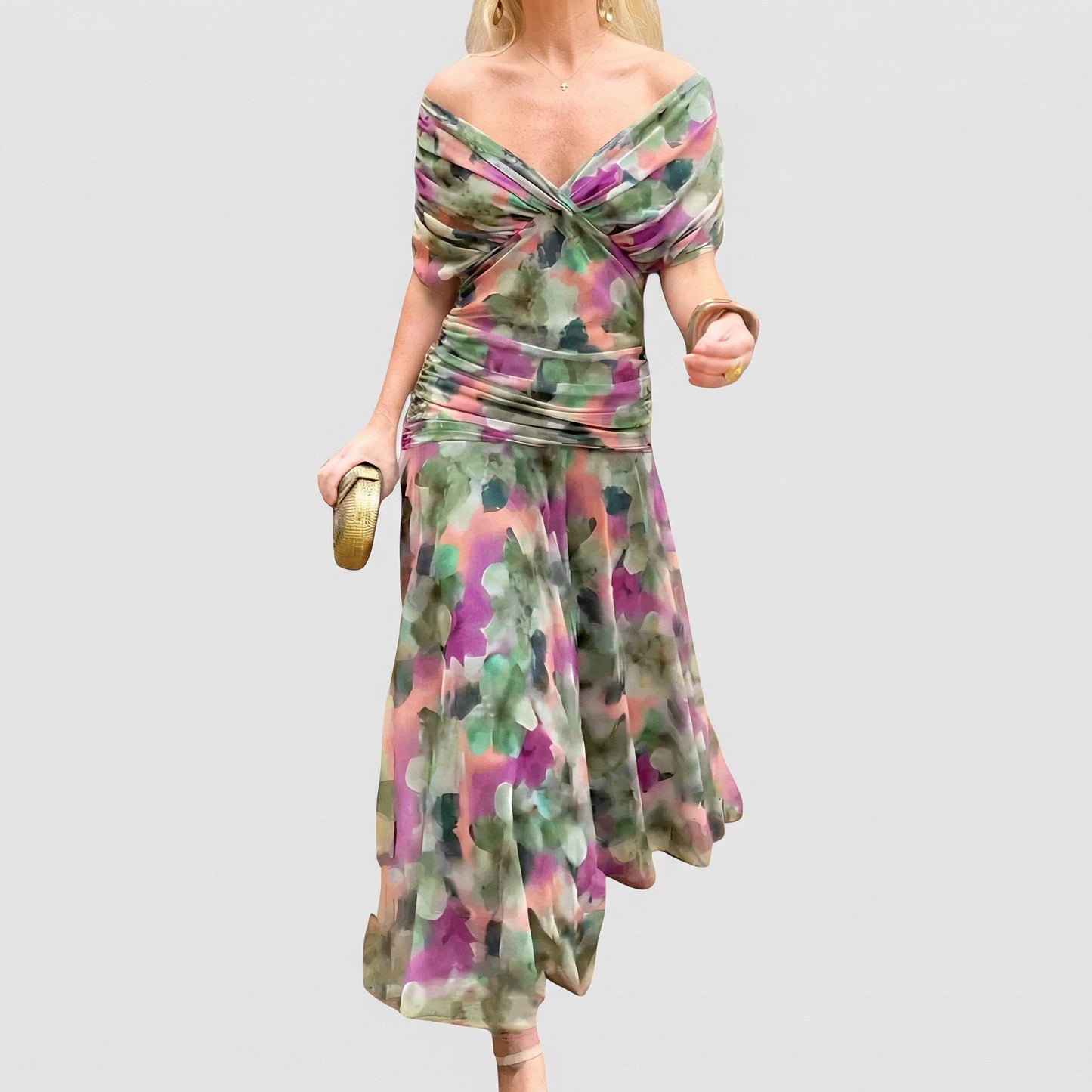 YUNO | Off-Shoulder Maxi Dress