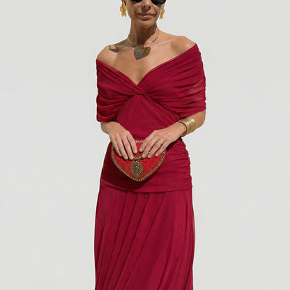 YUNO | Off-Shoulder Maxi Dress