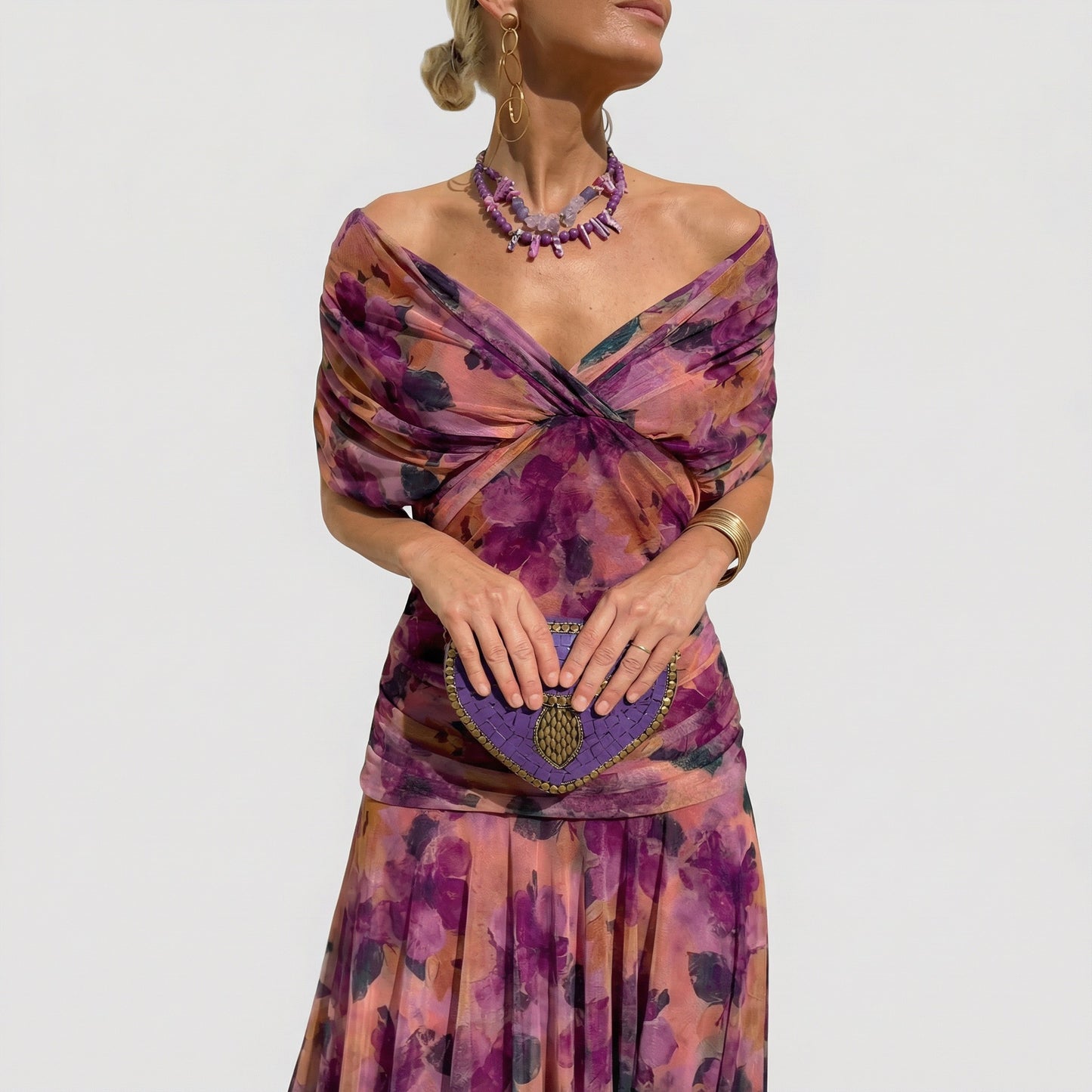 YUNO | Off-Shoulder Maxi Dress