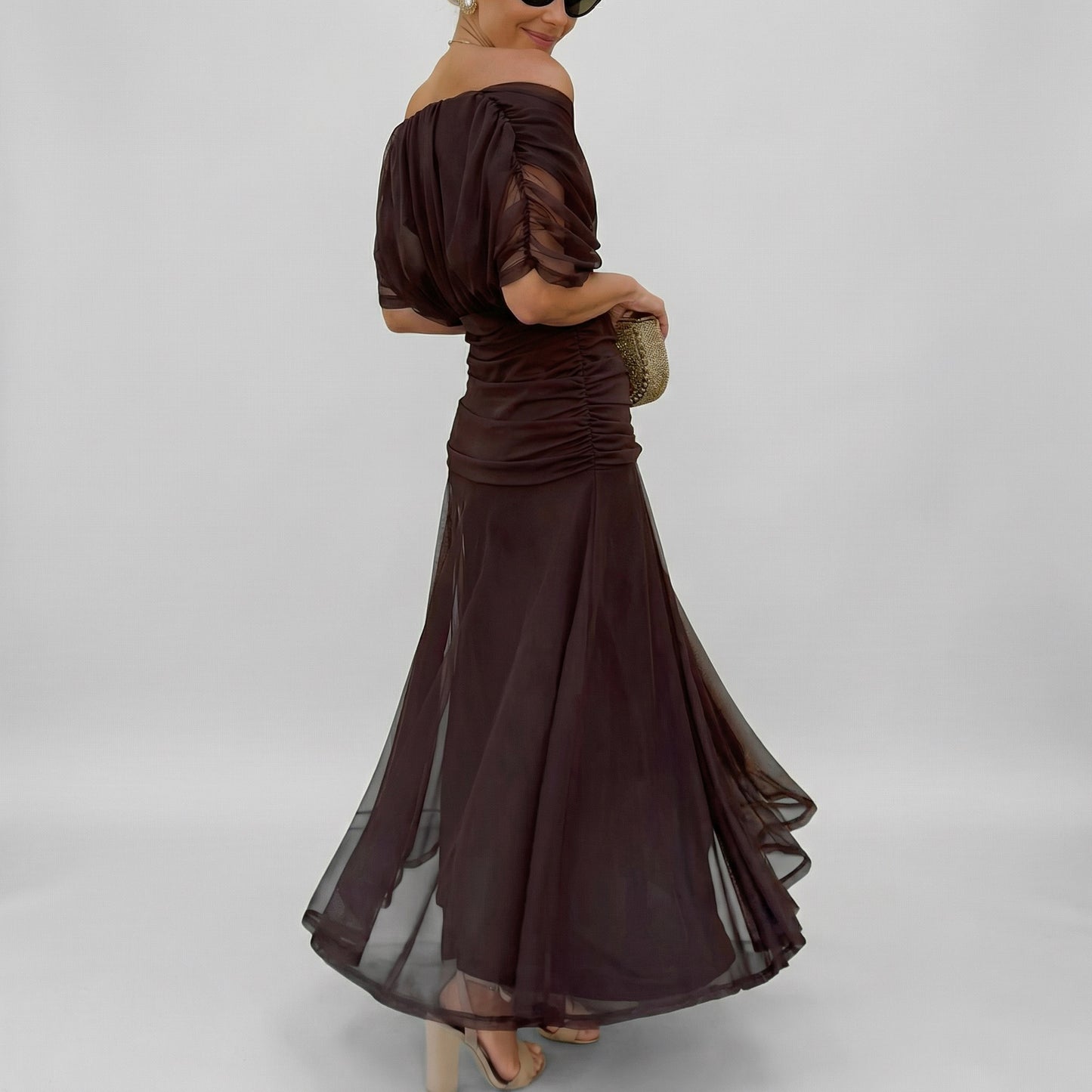 YUNO | Off-Shoulder Maxi Dress