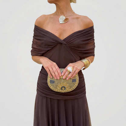 YUNO | Off-Shoulder Maxi Dress