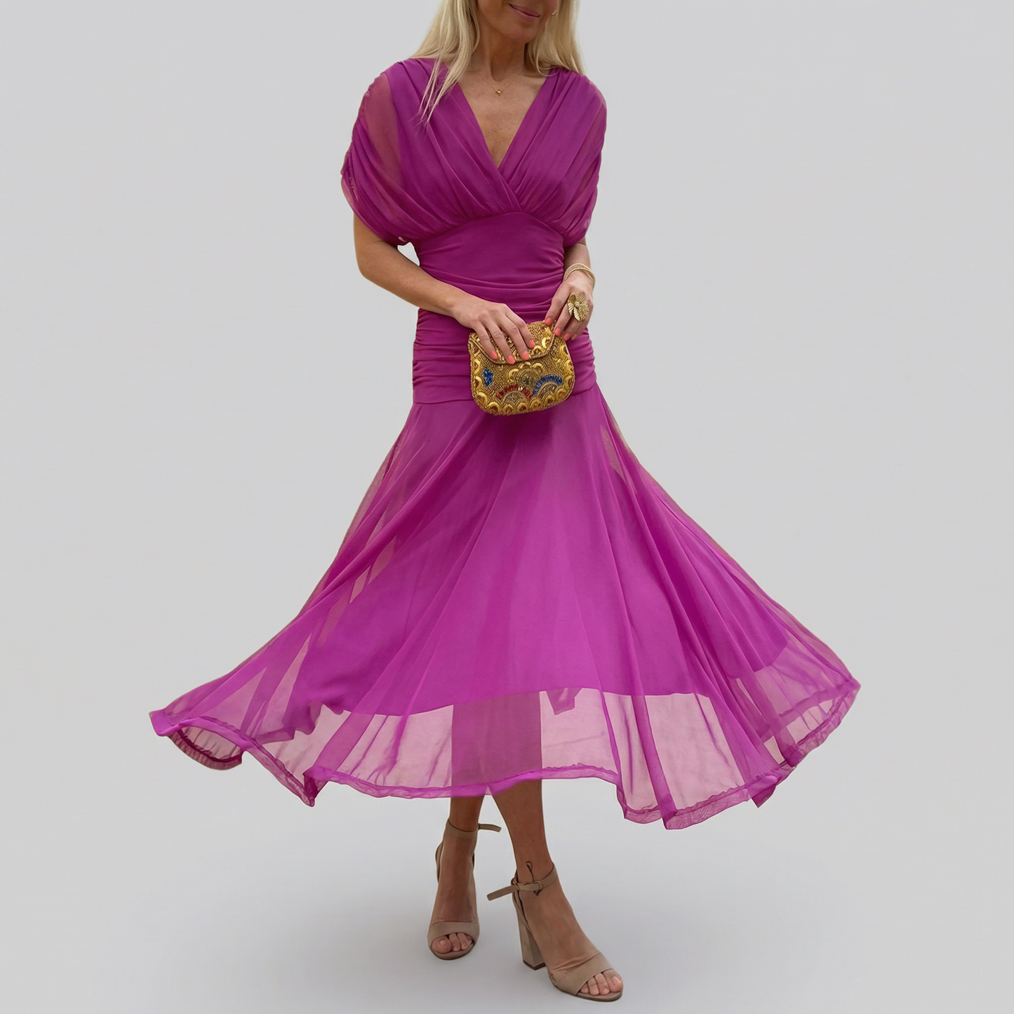 YUNO | Off-Shoulder Maxi Dress