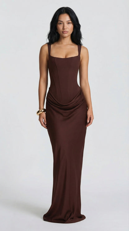 YUNO | Hourglass Maxi Brown