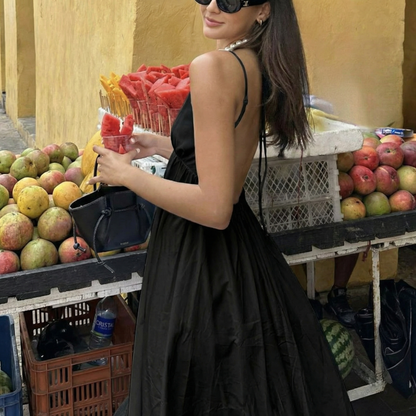 Coastal Cowgirl Open Back Long Dress